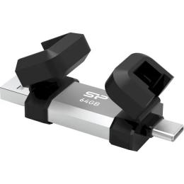 Флеш память Silicon Power Mobile C51 64GB Silver (SP064GBUC3C51V1S)