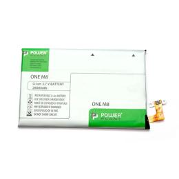 Акумулятор до телефону PowerPlant HTC One M8B0P6B100 Transparent 2600 mah