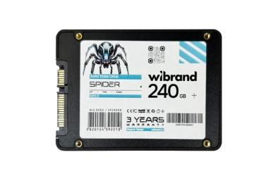 Внутрішній SSD диск Wibrand Spider 240GB 2.5 (WI2.5SSD/SP240GB) тех. пакування