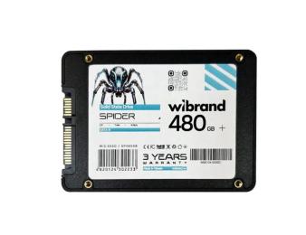 Внутрішній SSD диск Wibrand Spider 480GB 2.5 (WI2.5SSD/SP480GB) тех. пакування