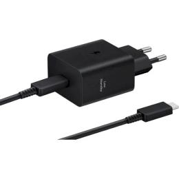 Мережевий зарядний пристрій для телефона Samsung 45W EP-T4511XBEGEU Black Type-C to Type-C cable 1.8м
