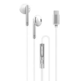 Дротові навушники XO EP29 metal Type-C Silver