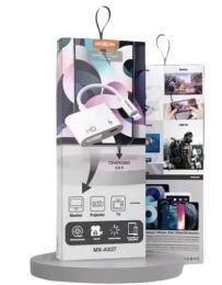 Перехідник MOXOM (MX-AX27) Lightning to HDMI + PD White