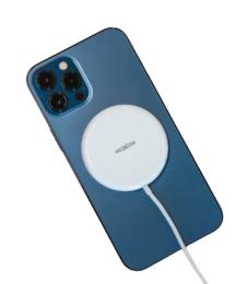 Бездротовий зарядний пристрій MOXOM MX-HC58 Magnetic White 2A 1m