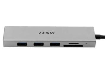 USB-хаб Fenvi 6-в-1 F-C601H Gray
