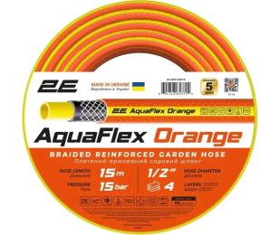Шланг 2E AquaFlex Orange 1/2 4 шари 15 м (2E-GHE12OE15)