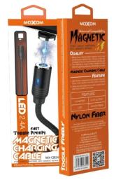 Дата-кабель MOXOM (MX-CB24) USB (тато)  -  Lightning (тато) 1м Black