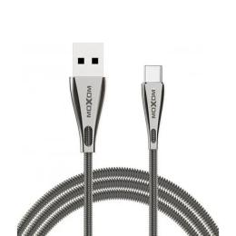 Дата-кабель MOXOM CC-31 USB (тато)  -  Type-C (тато) 1м Silver