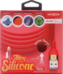 Дата-кабель MOXOM MX-CB50 micro USB (тато)  -  USB (тато) 1м Red