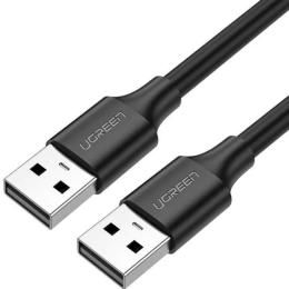 Дата-кабель Ugreen US102 USB-A (тато) - USB-A (тато) 0.5м Black (10308)