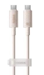 Дата-кабель Baseus Habitat Series Fast Charging Type-C (тато) - Type-C (тато) 100W 1m Pink