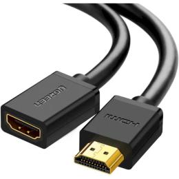 Відео-кабель Ugreen HD107 HDMI (тато)  -  HDMI (мама) 1m Black (UGR-10141)