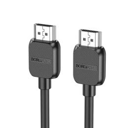 Відео-кабель Borofone BUS02 Vivido HDMI (тато)  -  HDMI (тато) 3m Black HDTV 2.0 4K