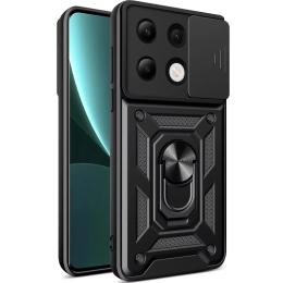 Чохол-накладка EpiK Camshield Serge Ring для Xiaomi Redmi Note 13 Pro 4G/Poco M6 Pro 4G Black