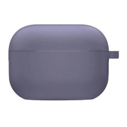 Чохол для навушників EpiK Силіконовий футляр з мікрофіброю для Airpods Pro 2 Lavender Gray