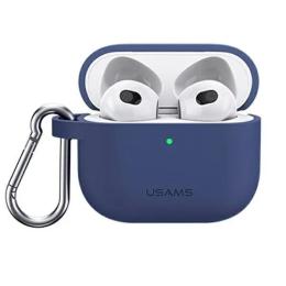 Чохол для навушників USAMS US-BH741 Silicon для Apple AirPods 3 Blue (BH741AP02)