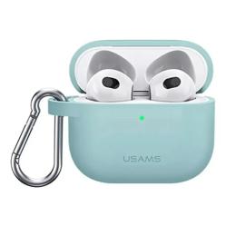 Чохол для навушників USAMS US-BH741 Silicon для Apple AirPods 3 Green (BH741AP04)