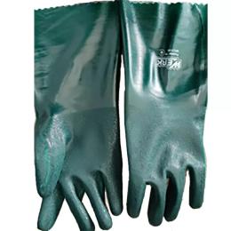 Рукавички робочі Werk WE2150 Green з ПВХ покриттям
