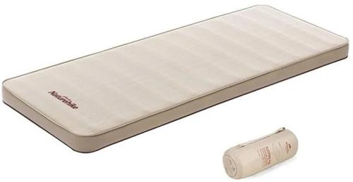 Надувний матрац Naturehike NH20FCD08 Beige самонадувний 10 см одинарний з помпою (6976023925214)