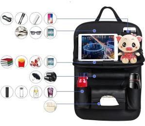 Автомобільний органайзер UFT Car organizer 1 Black для спинки сидіння зі складною тацею (UFTcarorganizer1)
