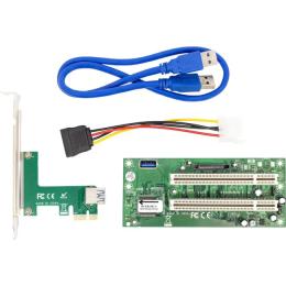 Контролер для ПК Frime PCIe x1 to 2xPCI (ECF-PCIETOPCI002)