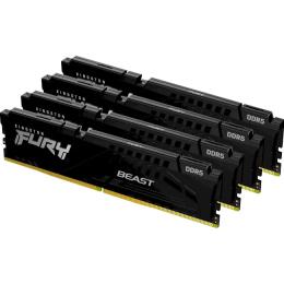 Оперативна память Kingston FURY 128GB (4x32GB) DDR5 5600 MHz Beast Black (KF556C40BBK4-128)
