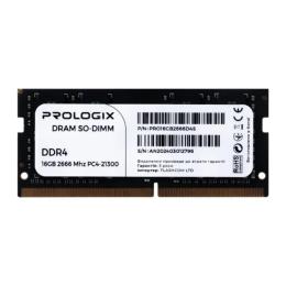 Оперативна память ProLogix 16GB SO-DIMM DDR4 2666 MHz (PRO16GB2666D4S)
