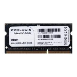 Оперативна память ProLogix 8GB SO-DIMM DDR3 1600 MHz (PRO8GB1600D3S)