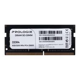 Оперативна память ProLogix 8GB SO-DIMM DDR4 3200 MHz (PRO8GB3200D4S)