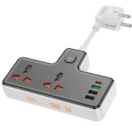 Мережевий фільтр Hoco AC12A Reise (PD30W/1C3A) + Socket Black