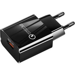 Адаптер живлення для телефона Infinity B00762 1xUSB 18W QС3.0 Black