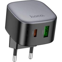 Адаптер живлення для телефона Hoco CS32A Rise PD20W + QC3.0 charger Black