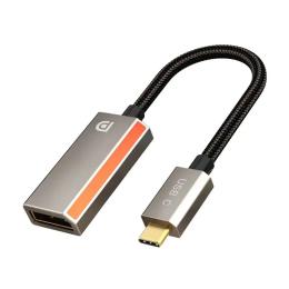 Перехідник Cabletime CP16A USB-C (тато)  -  DisplayPort (мама), 0.2m Gray