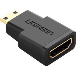 Перехідник Ugreen 20101 Mini-HDMI (тато) - HDMI (мама) Black