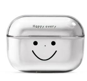 Чохол для навушників Infinity Plastic Case Apple AirPods 1/2 Transparent Print 1 Smile