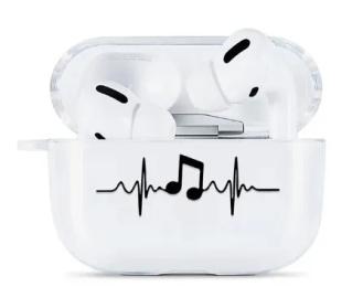 Чохол для навушників Infinity Plastic Case Apple AirPods Pro Transparent Print 1 Note