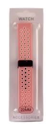 Ремінець для смарт-годинника Infinity Sport SILICONE 22 mm Pink White