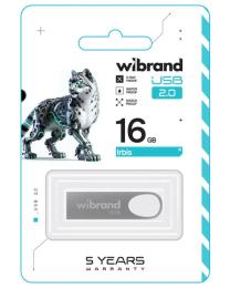 Флеш память Wibrand USB 2.0 Irbis 16GB Silver