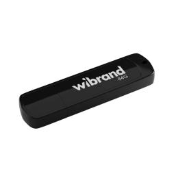 Флеш память Wibrand USB 2.0 Grizzly 64GB Black