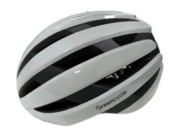 Велосипедний шолом Green Cycle Alleycat RS розмір 55-59см White Gray глянець
