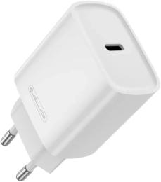 Мережевий зарядний пристрій для телефона Jellico EU53 1PD 30W White + Type-C to Type-C cable