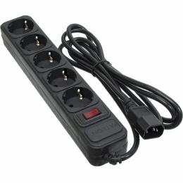 Мережевий фільтр Patron SP-1055U Black