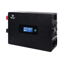 Інвертор напруги Kraft KRF-SAVR600VA/600W-12V Black