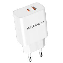 Адаптер живлення для телефона Grunhelm GWC-03QC White