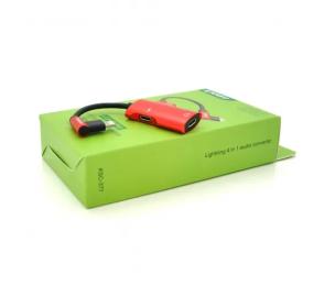 Перехідник iKaku KSC-377 Red MAIQI 4 in 1 audio converter Lightning