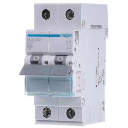 Автоматичний вимикач Hager 2P 6kA C-32A 2M (MCN232)