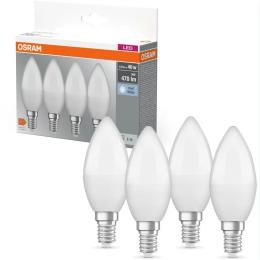Світлодіодна лампа OSRAM LED E14 4.9Вт 2700К 470Лм B40 4 шт (4058075819610)