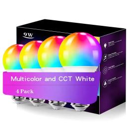 Світлодіодна лампа EpiK RGB Smart bulb light 4pcs with Bluetooth E27 with app
