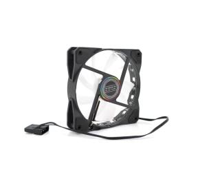 Вентилятор для ПК Voltronic 2025 DC sleeve fan 4pin Black 12V, 12LED, RGB