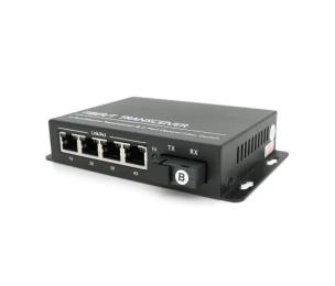 Медіаконвертер ONV ONV-0110S-SCX-S4-B 4*100М RJ45 + 1*SC порт ( single mode single fiber,1310/1550nm, 20km )